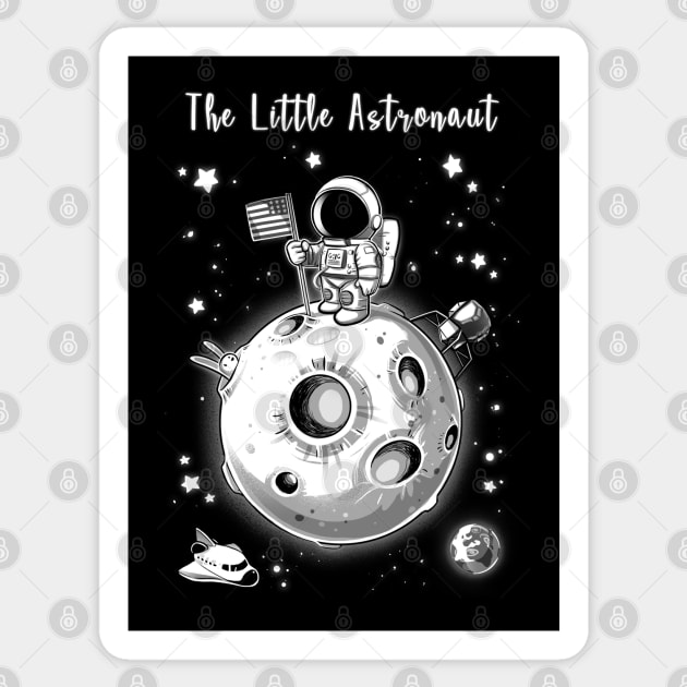 The Little Astronaut Sticker by alemaglia